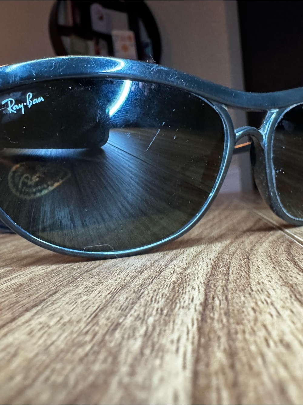 Ray-Ban Black Metal Oval Sunglasses